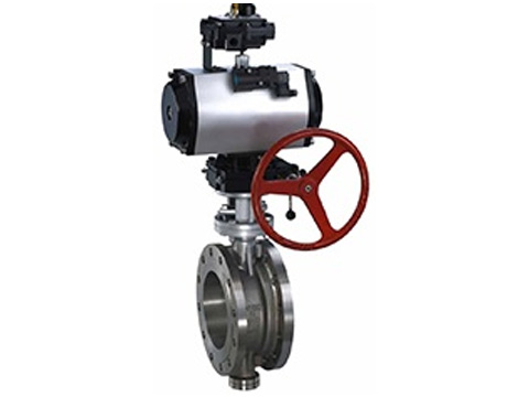 氣動三偏心硬密封蝶閥